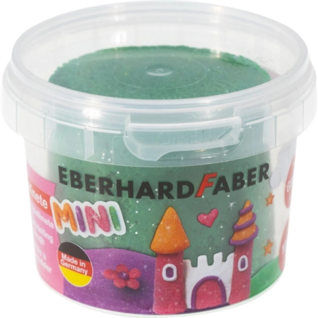 Pack Mini Kids Eberhard Faber avec 4 pots de 100 g de pâte à modeler - 97 % d'ingrédients naturels - Couleurs vives orange, viol