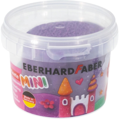 Pack Mini Kids Eberhard Faber avec 4 pots de 100 g de pâte à modeler - 97 % d'ingrédients naturels - Couleurs vives orange, viol