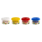 Pack Mini Kids Eberhard Faber avec 4 pots de 50 g de pâte à modeler + 2 outils - 90 % d'ingrédients naturels - Facile à nettoyer