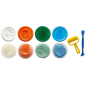 Pack Mini Kids Eberhard Faber avec 4 pots de 50 g de pâte à modeler + 2 outils - 90 % d'ingrédients naturels - Facile à laver -