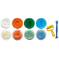 Pack Mini Kids Eberhard Faber avec 4 pots de 50 g de pâte à modeler + 2 outils - 90 % d'ingrédients naturels - Facile à laver -