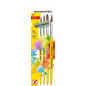 Lot de 4 pinceaux en poils de poney Eberhard Faber Winner, tailles 4, 6, 8 et 12, virole en aluminium