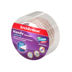 Erichkrause Handy Seal Tape - 48mmx50m - Résistant et Durable - Couleur Transparente