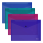 Erichkrause Lot de 12 Enveloppes Brillantes Vivid - Taille ?4 - Semi-Transparentes - Couleurs Assorties