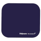 Tapis de souris Fellowes avec Microban - Protection antibactérienne - Base en caoutchouc - 23,2x19,9cm - Couleur Bleu