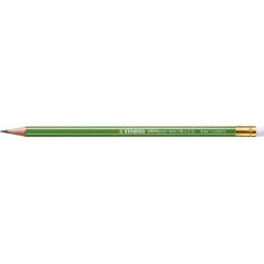 Coffret Stabilo GREENgraph avec 60 crayons graphite et gomme - Mine HB 2,2 mm - Bois 100 % issu de forêts gérées durablement - C