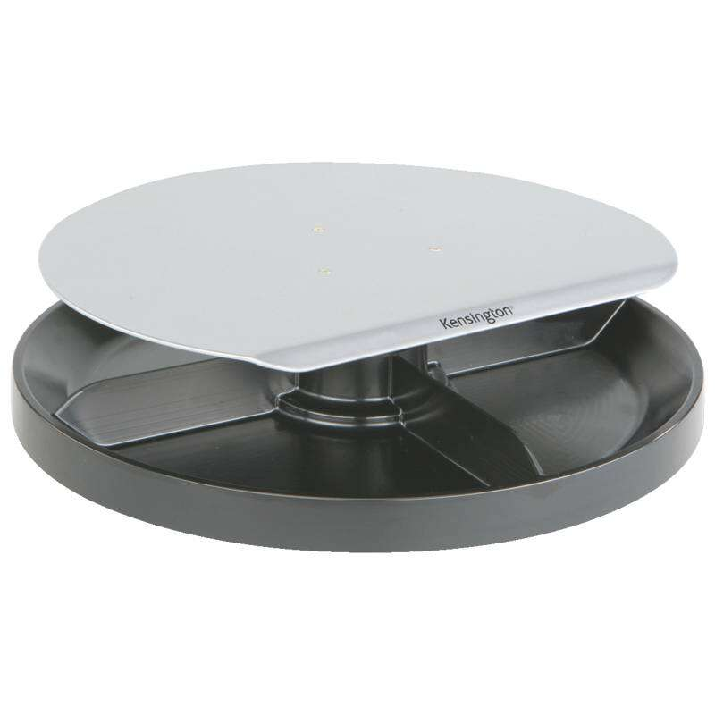 Kensington Smartfit Swivel Stand - Organiseur rotatif - Prend en charge les écrans jusqu'à 18,5 kg - Réglable en hauteur - Gris