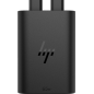Chargeur HP 65 W GaN USB-C - 2 ports de charge simultanée - Design compact et léger - Noir