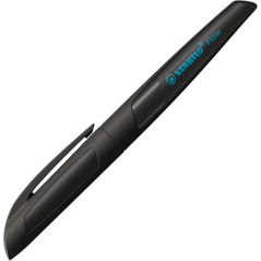 Présentoir Stabilo Flow avec 16 stylos - Largeur de trait : 0,5 mm - Prise en main ergonomique - Rechargeable - Encre bleue - Co