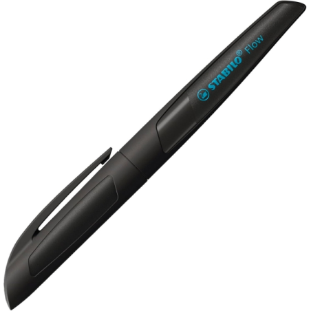 Présentoir Stabilo Flow avec 16 stylos - Largeur de trait : 0,5 mm - Prise en main ergonomique - Rechargeable - Encre bleue - Co