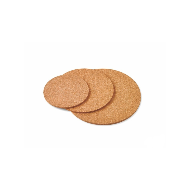 LOT de 10 Tableau rond en liège Faibo pour travaux manuels - Dimensions : Ø 145 mm