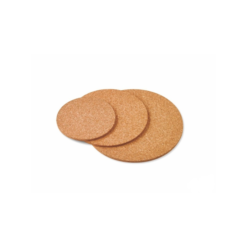 LOT de 10 Tableau rond en liège Faibo pour travaux manuels - Dimensions : Ø 195 mm
