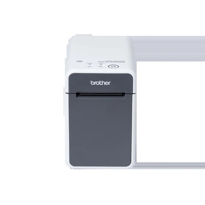 Imprimante d'étiquettes thermique Brother TD2135NWB WiFi, USB, LAN - Résolution 300 dpi - Vitesse 152,4 mm - Couleur Blanc/Gris Imprimante d'étiquettes thermique Brother TD2135NWB WiFi, USB, LAN - Résolution 300 dpi - Vitesse 152,4 mm - Couleur Blanc/Gris