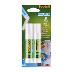 Bâtons de colle solide Scotch (lot de 2) - 8 g par unité - Couleur transparente