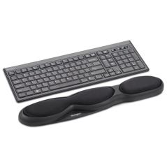 Repose-poignets Kensington en gel pour clavier - Répartition uniforme du poids et de la pression - Noir