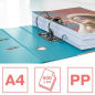 Classeur à levier Esselte Colour'Breeze A4 - Dos 75 mm - Œillet et anneau - Capacité 500 feuilles - Bleu