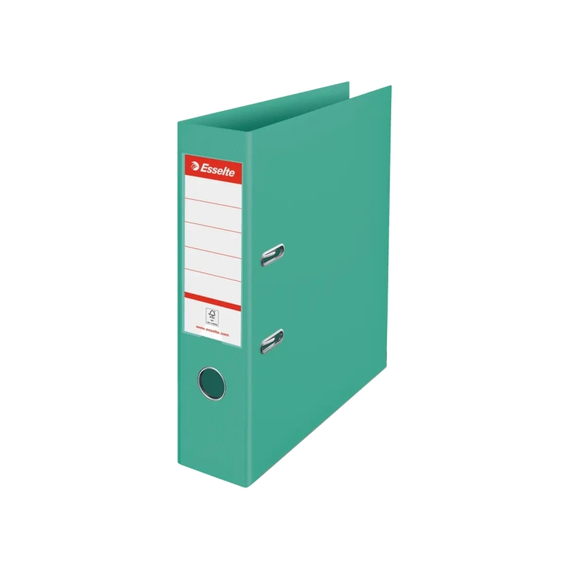 Classeur à levier Esselte Colour'Breeze A4 - Dos 75 mm - Œillet et anneau - Capacité 500 feuilles - Vert