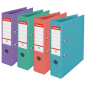 Lot de 10 classeurs à levier Esselte Colour'Breeze A4 - Dos 75 mm - Œillet et anneau - Capacité 500 feuilles - Couleurs assortie