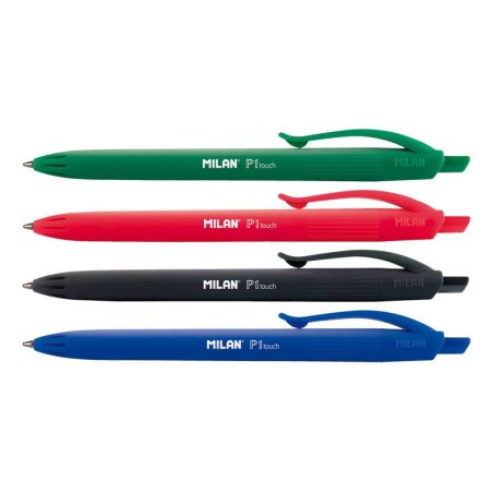 Stylos bille rétractables Milan P1 Touch 1mm x5