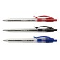 Stylos bille rétractables Milan P1 bleu noir rouge x3