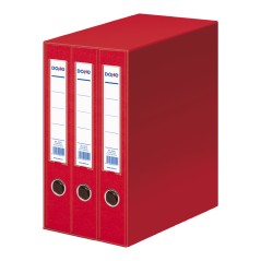 ✅ Dohe Archicolor Module de 3 Classeurs à Levier avec Rado - Dos étroit - Format Folio - Carton Ligné - Color en stock