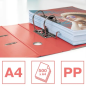 Classeur à levier Esselte Colour'Breeze A4 - Dos 75 mm - Œillets et anneaux - Capacité 500 feuilles - Corail