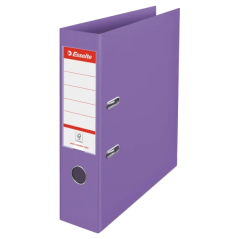 Classeur à levier Esselte Colour'Breeze A4 - Dos 75 mm - Œillets et anneaux - Capacité 500 feuilles - Lavande