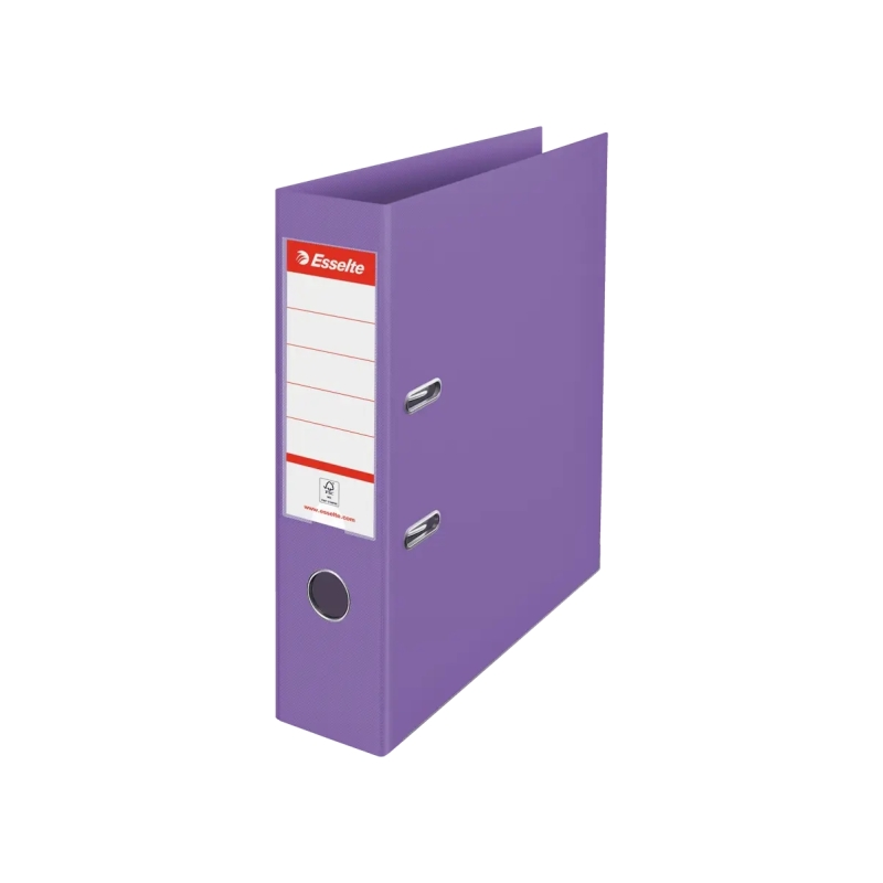 Classeur à levier Esselte Colour'Breeze A4 - Dos 75 mm - Œillets et anneaux - Capacité 500 feuilles - Lavande