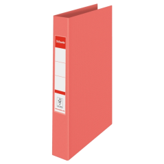 Classeur à anneaux Esselte Colour'Breeze 25 mm A4 - Dos 42 mm - Capacité 190 feuilles - Corail