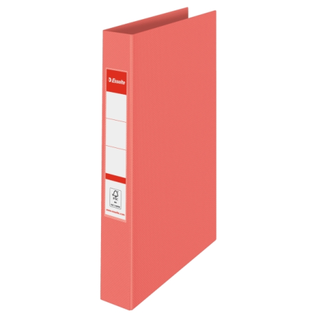 Classeur à anneaux Esselte Colour'Breeze 25 mm A4 - Dos 42 mm - Capacité 190 feuilles - Corail