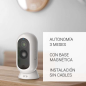 Caméra de sécurité sans fil SPC avec batterie - 9600 Mah - Wifi - Intérieur et extérieur - Résistant à la pluie - Full HD - Visi