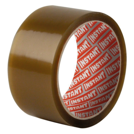 LOT de 6 Ruban d'emballage Instant Classic 50 mm x 66 mètres - En polypropylène - Marron