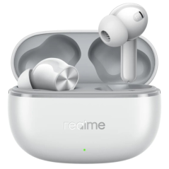 Écouteurs sans fil Realme Buds T200 Lite - Bluetooth 5.4 - 4 microphones - 7 heures d'autonomie - Gris
