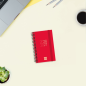Agenda scolaire à spirale Finocam 26/27 - Vue hebdomadaire horizontale - Format E3 - 79 x 127 mm - Couverture en polypropylène -
