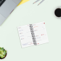 Agenda scolaire à spirale Finocam 26/27 en catalan - Agenda hebdomadaire horizontal - Format E3 - 79 x 127 mm - Couverture en po