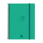 Agenda scolaire à spirale Finocam 26/27 - Vue hebdomadaire horizontale - Format E10 - 155 x 212 mm - Couverture en polypropylène