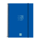 Agenda scolaire à spirale Finocam 26/27 en catalan - Agenda hebdomadaire horizontal - Format E10 - 155 x 212 mm - Couverture en