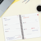 Agenda scolaire à spirale Finocam 26/27 en catalan - Agenda hebdomadaire horizontal - Format E10 - 155 x 212 mm - Couverture en