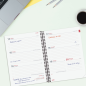 Agenda scolaire à spirale Finocam 26/27 en catalan - Vue hebdomadaire horizontale - Format E10 - 155 x 212 mm - Couverture en po