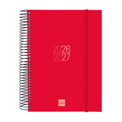 Agenda scolaire Finocam Espir 26/27 - 1 jour par page - Format E10 - 155 x 212 mm - Couverture en polypropylène - Papier 70 g/m²