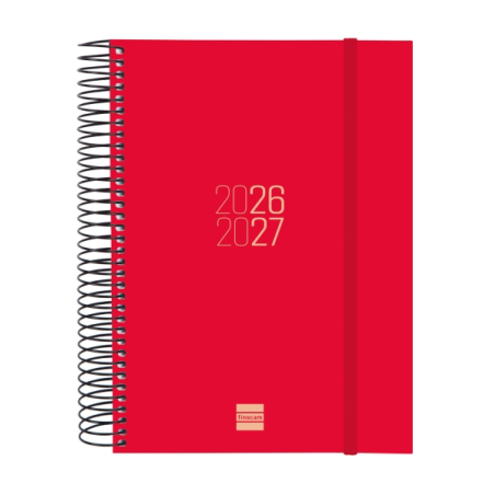 Agenda scolaire Finocam Espir 26/27 - 1 jour par page - Format E10 - 155 x 212 mm - Couverture en polypropylène - Papier 70 g/m²