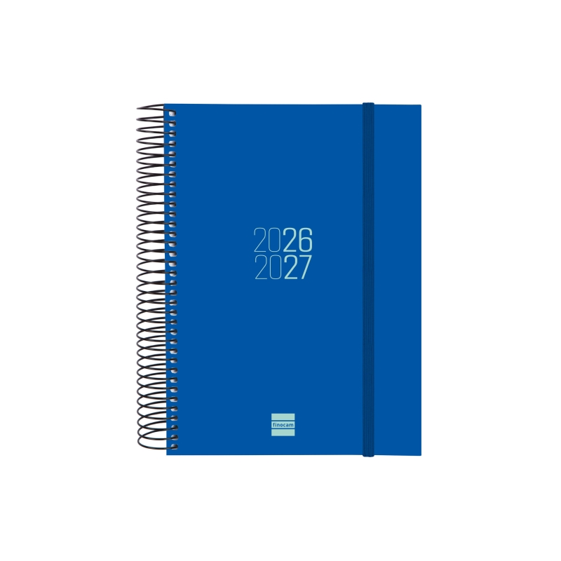 Agenda scolaire Finocam Espir 26/27 en catalan - 1 jour par page - Format E10 - 155 x 212 mm - Couverture en polypropylène - Pap
