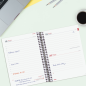 Agenda scolaire Finocam Espir 26/27 en catalan - 1 jour par page - Format E10 - 155 x 212 mm - Couverture en polypropylène - Pap