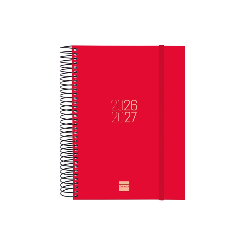 Agenda scolaire Finocam Espir 26/27 en catalan - 1 jour par page - Format E10 - 155 x 212 mm - Couverture en polypropylène - Pap