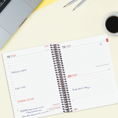 Agenda scolaire Finocam Espir 26/27 en catalan - 1 jour par page - Format E10 - 155 x 212 mm - Couverture en polypropylène - Pap