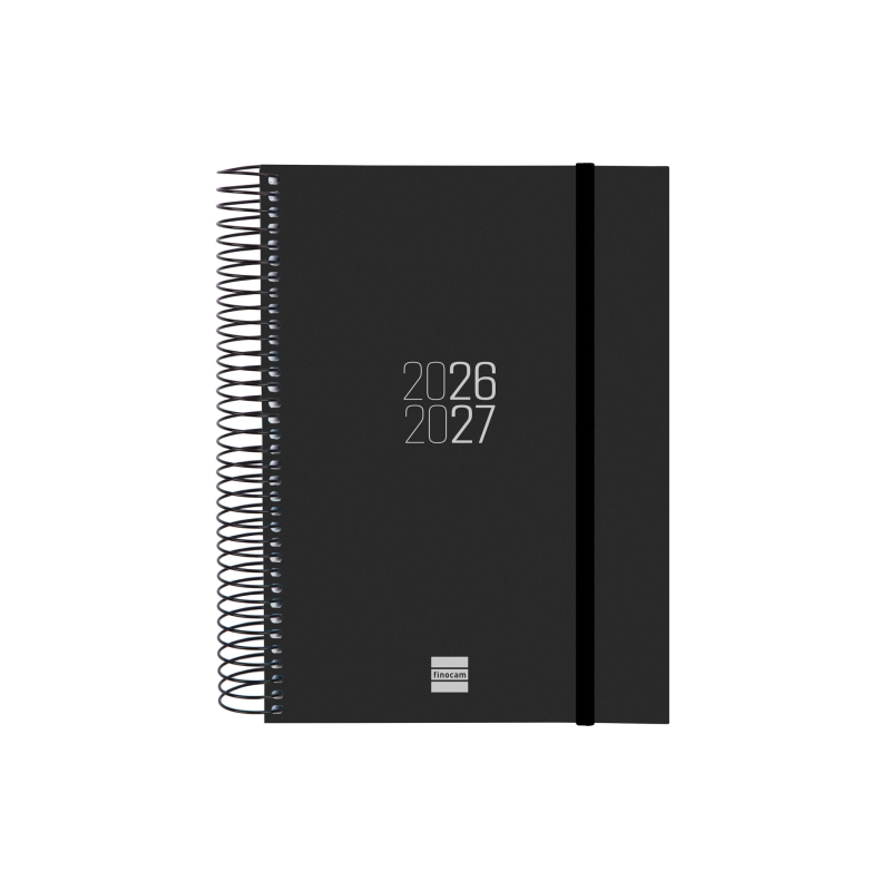 Agenda scolaire Finocam Espir 26/27 en catalan - 1 jour par page - Format E10 - 155 x 212 mm - Couverture en polypropylène - Pap
