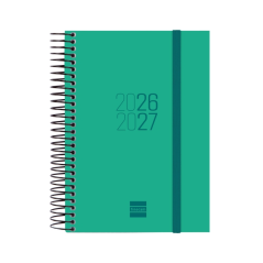 Agenda scolaire Finocam Espir 26/27 - 1 jour par page - Format E8 - 120 x 171 mm - Couverture en polypropylène - Papier 70 g/m²