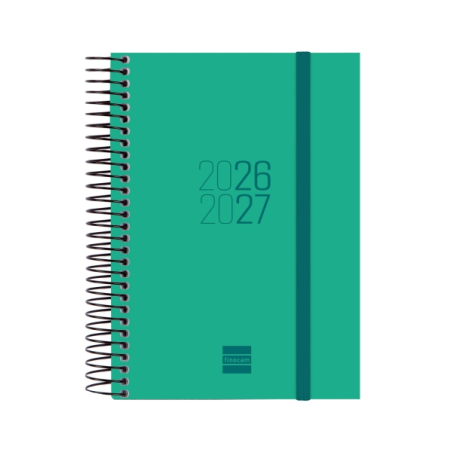Agenda scolaire Finocam Espir 26/27 - 1 jour par page - Format E8 - 120 x 171 mm - Couverture en polypropylène - Papier 70 g/m²