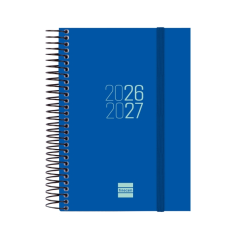 Agenda scolaire Finocam Espir 26/27 en catalan - 1 jour par page - Format E8 - 120 x 171 mm - Couverture en polypropylène - Papi