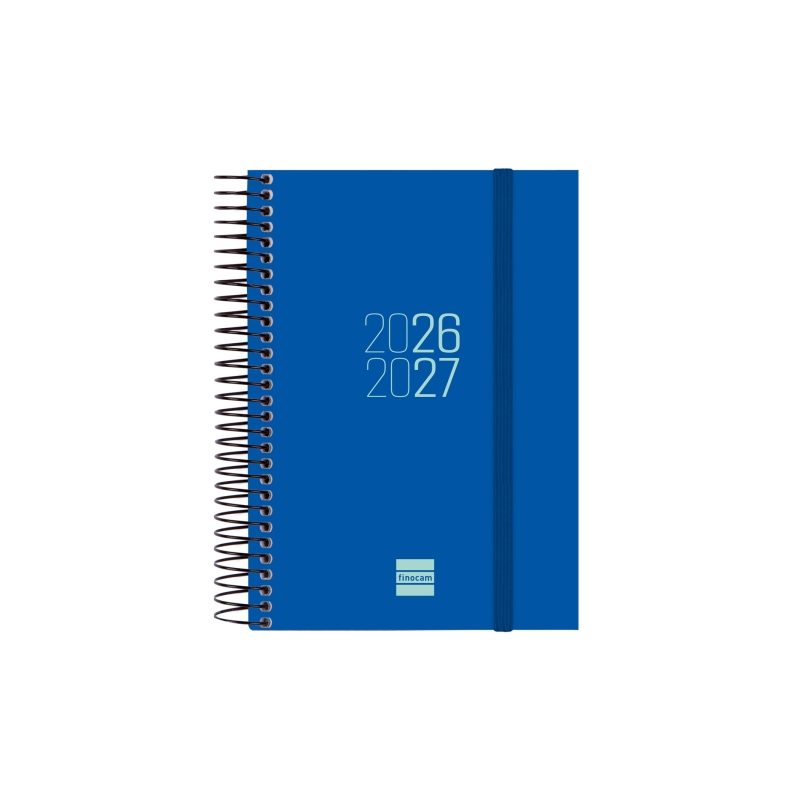 Agenda scolaire Finocam Espir 26/27 en catalan - 1 jour par page - Format E8 - 120 x 171 mm - Couverture en polypropylène - Papi